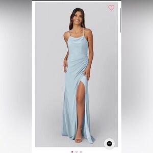 Never Worn Kennedy Blue Bridesmaid Dress - Size: 14 Style: Sue Color: Sky